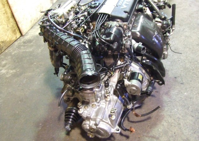 JDM HONDA PRELUDE DOHC VTEC OBD1 H22A ENGINE WITH MT 5 SPEED TRANSMISSION ECU 5
