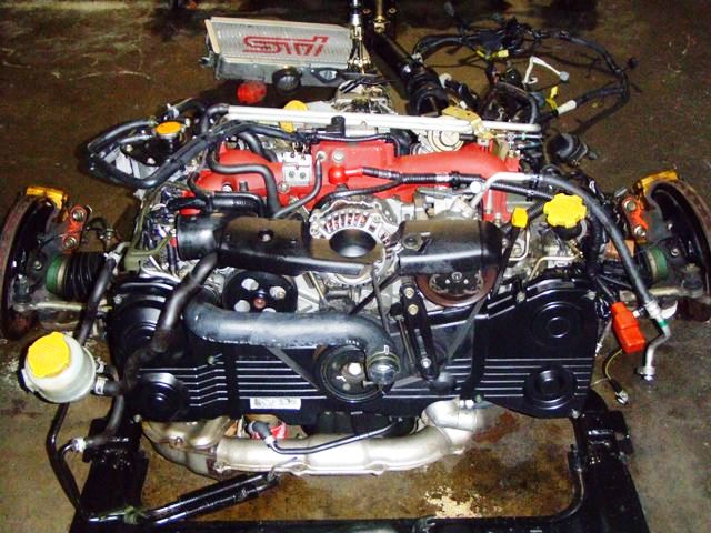 JDM 2002 SUBARU WRX STI VERSION 7 EJ20T MOTOR TURBO MT 6 SPEED TRANSMISSION BREMBO KIT 5