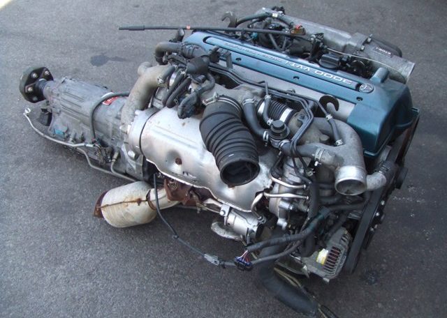 JDM TOYOTA 2JZGTTE VVTI TWIN TURBO 3.0L 6 CYLINDER ENGINE WITH AUTOMATIC TRANSMISSION 3