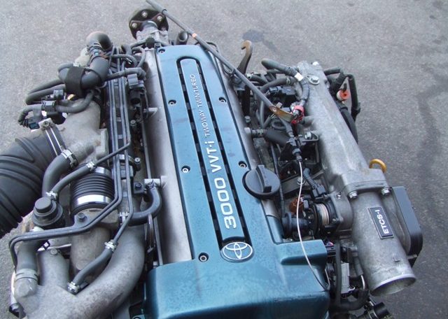 JDM TOYOTA 2JZGTTE VVTI TWIN TURBO 3.0L 6 CYLINDER ENGINE WITH AUTOMATIC TRANSMISSION 5