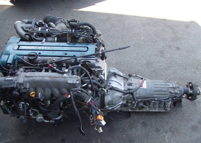JDM TOYOTA 2JZGTTE VVTI TWIN TURBO 3.0L 6 CYLINDER ENGINE WITH AUTOMATIC TRANSMISSION 7