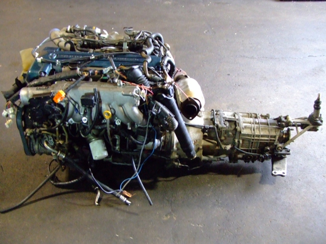 JDM TOYOTA SUPRA 2JZGTTE VVTI TWIN TURBO ENGINE 6 SPEED MT V161 GETRAG TRANSMISSION 2
