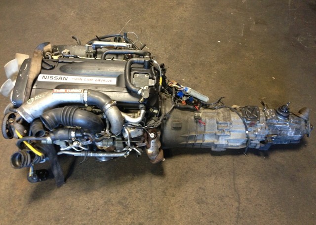 JDM NISSAN SKYLINE GTR RB26DETT R33 ENGINE WITH MT TRANSMISSION 4