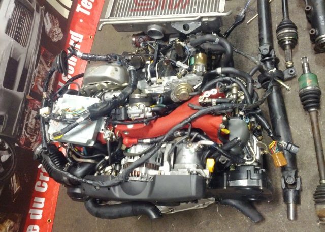 JDM SUBARU IMPREZA STI EJ20T VERSION 9 SPEC-C ENGINE TURBO VF36 DCCD TRANSMISSION HARNESS ECU