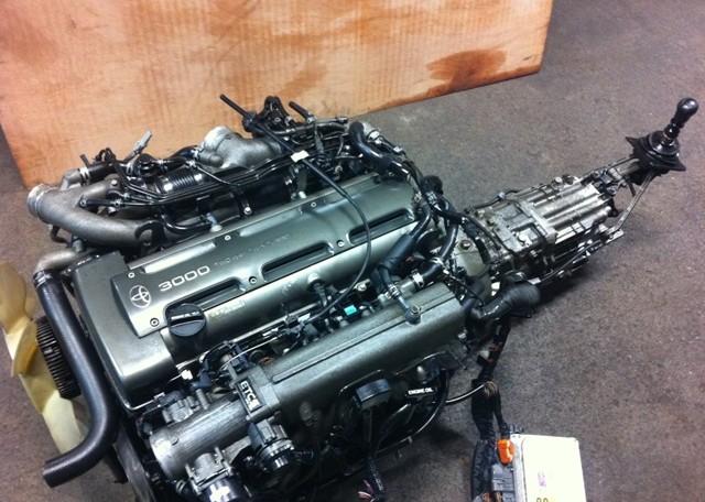 JDM TOYOTA SUPRA 2JZGTTE NON VVTI TWIN TURBO ENGINE 6 SPEED TRANSMISSION GETRAG ECU 2