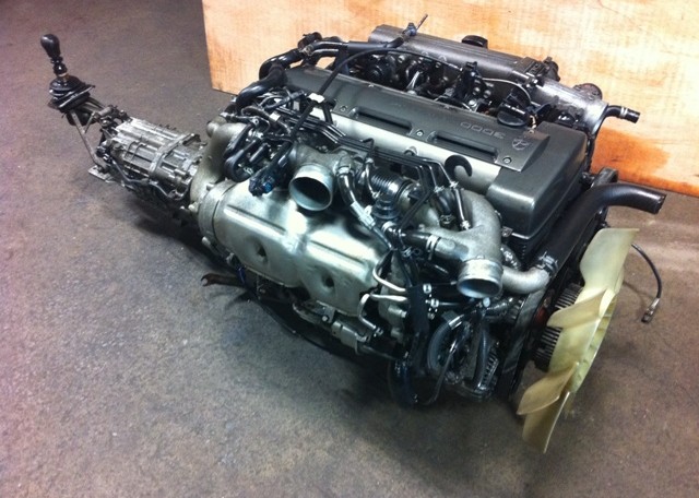 JDM TOYOTA SUPRA 2JZGTTE NON VVTI TWIN TURBO ENGINE 6 SPEED TRANSMISSION GETRAG ECU 5