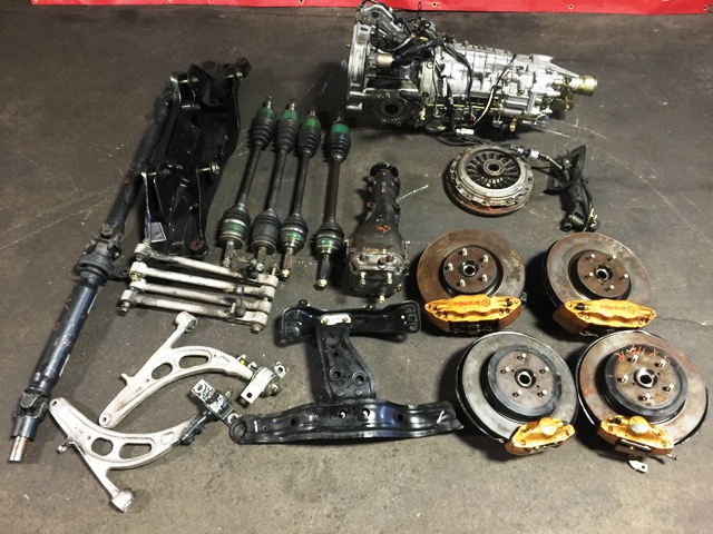 JDM SUBARU STI SPEC-C DCCD TY856WB6JA TRANSMISSION BREMBO KIT 2