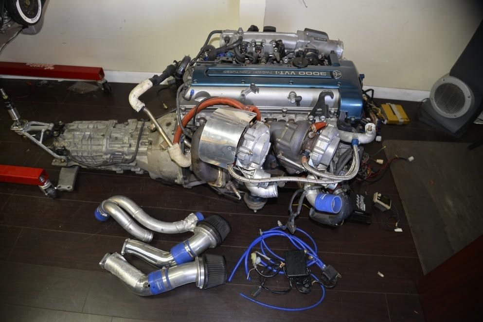Supra HKS Twin Turbo 6 Speed VVTI Engine 2JZGTE JZA80 Fcon VPro Sard ORC 2