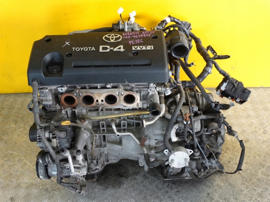 TOYOTA AVENSIS T25 2003- COMPLETE ENGINE 2.0 1AZ D4 3